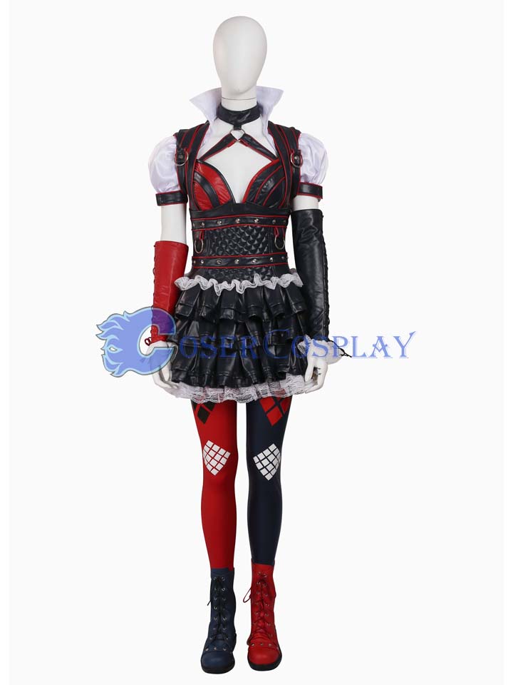 2018 Harley Quinn Batman Arkham Knight Cosplay Costume